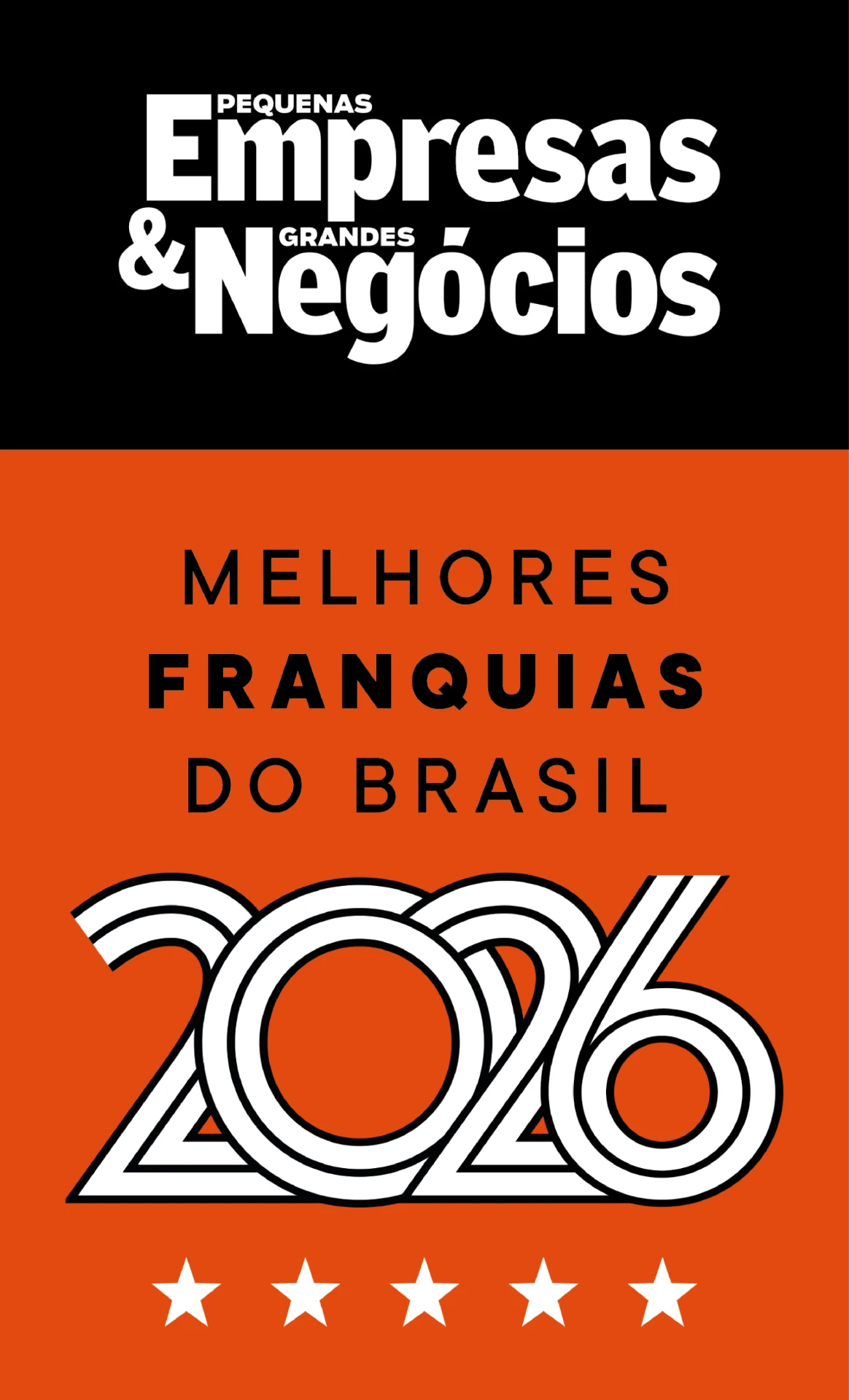 Selo Melhores Franquias do Brasil PEGN 2026