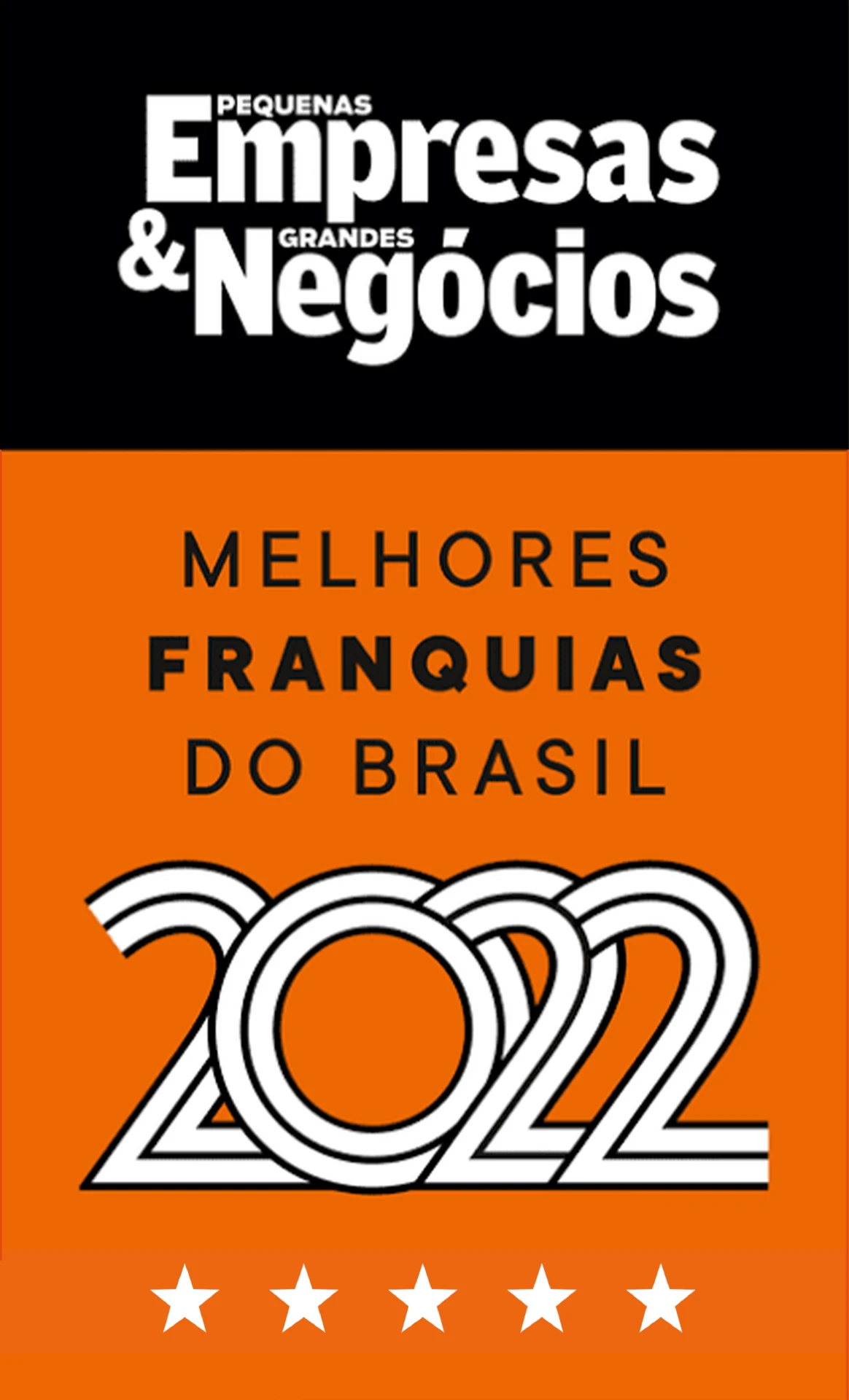 Selo Melhores Franquias do Brasil PEGN 2022