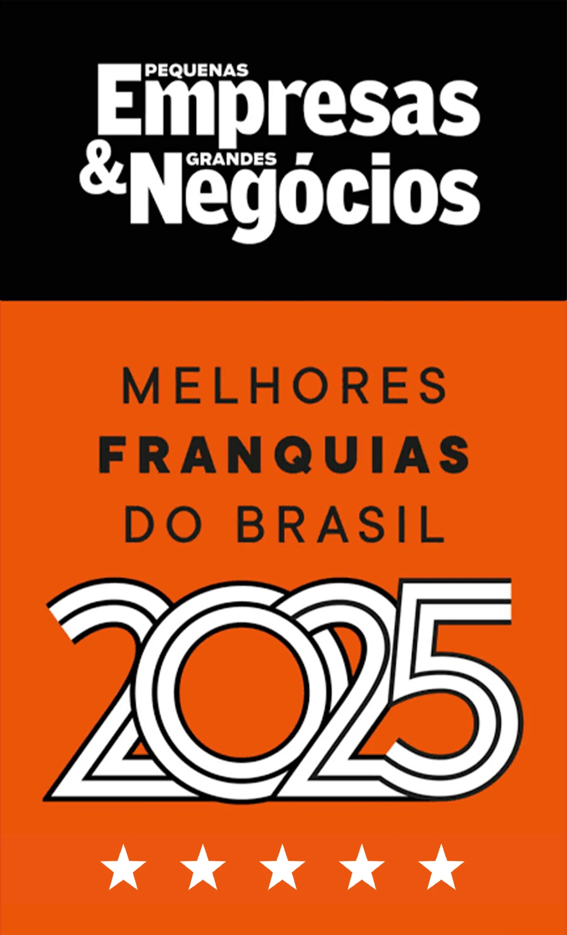 Selo Melhores Franquias do Brasil PEGN 2025