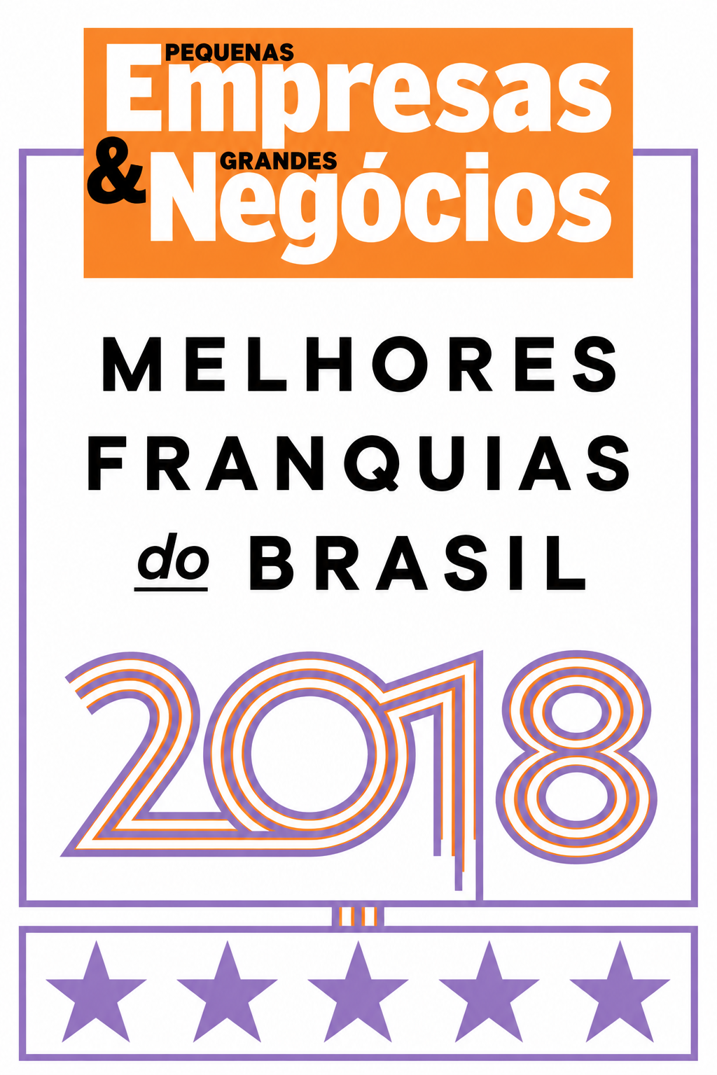 Selo Melhores Franquias do Brasil PEGN 2018